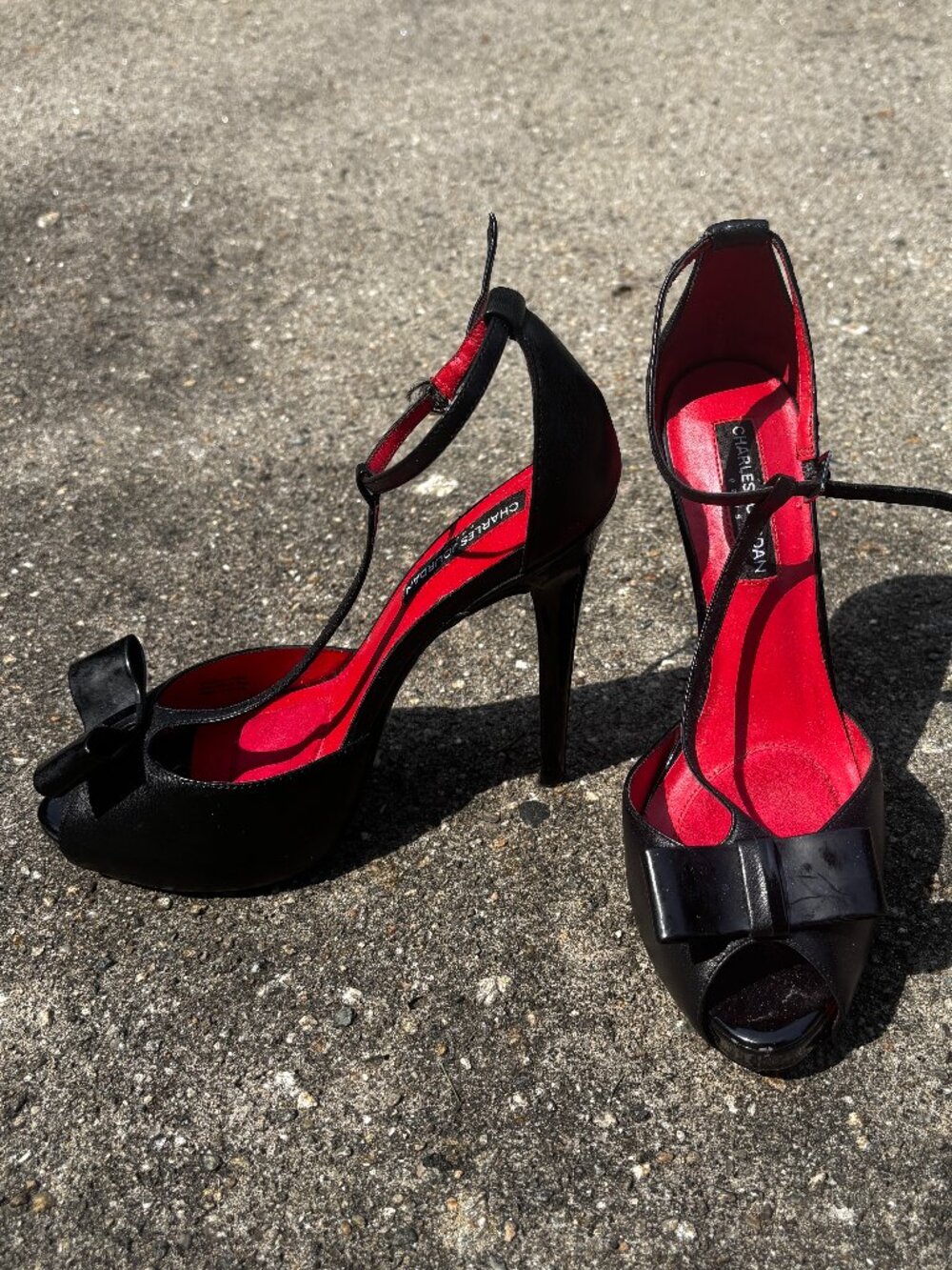 Charles Jourdan Heels with Bow Accents